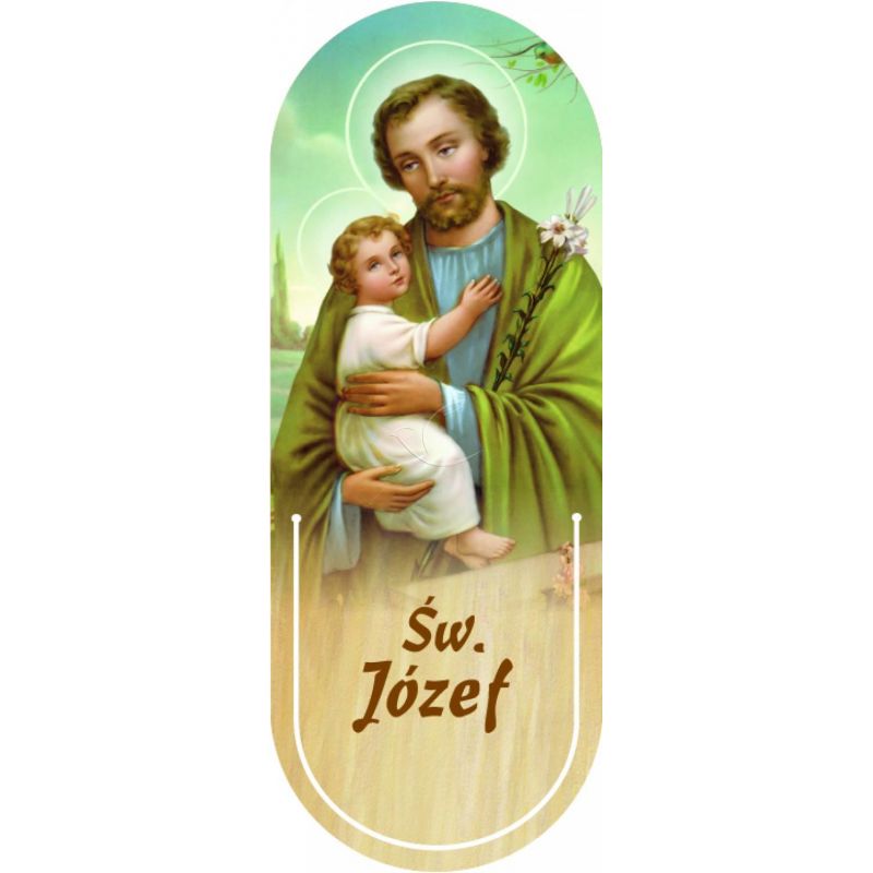 Święty Józef - Zakładka półokrągła syntetyczna - Święty Józef - Zakładka półokrągła syntetyczna
