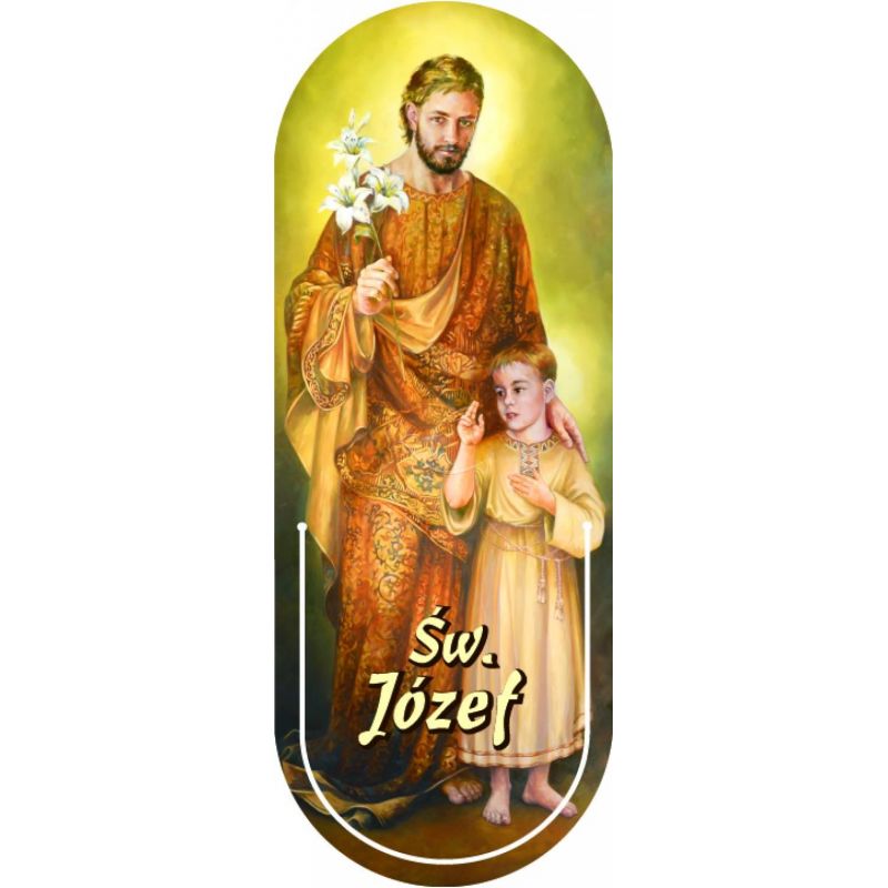 Święty Józef - Zakładka półokrągła syntetyczna (2) - Święty Józef - Zakładka półokrągła syntetyczna (2)