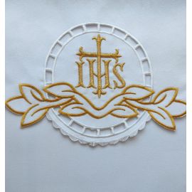 Obrus ołtarzowy haftowany - wzór eucharystyczny (127) - zdjęcie 2 - Obrus ołtarzowy haftowany - wzór eucharystyczny (127)