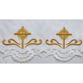Obrus ołtarzowy haftowany - wzór eucharystyczny (107)