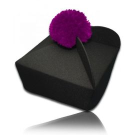 Biret czarny z kolorowym pomponem: czerwień, fiolet - zdjęcie 2 - Biret czarny z kolorowym pomponem