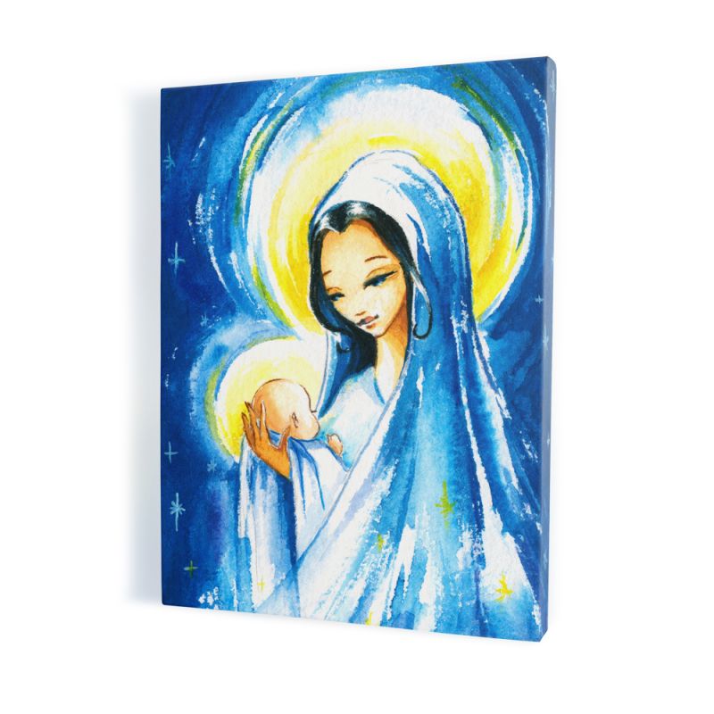 Obraz Matka Boska z Dzieciątkiem - płótno canvas (23) - Obraz Matka Boska z Dzieciątkiem - płótno canvas (23)