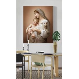 Obraz Matka Boża z Dzieciątkiem - płótno canvas (31) - zdjęcie 2 - Obraz Matka Boża z Dzieciątkiem - płótno canvas (31)
