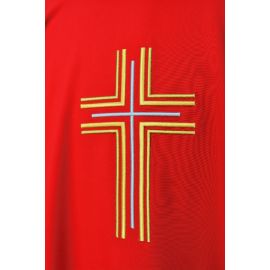 Ornat haftowany czerwony - krzyż (15) - zdjęcie 2 - Ornat haftowany czerwony - krzyż (15)
