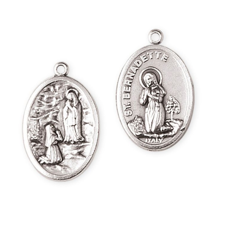 Medalik metalowy św. Bernadetta/MB z Lourdes - Medalik metalowy św. Bernadetta/MB z Lourdes