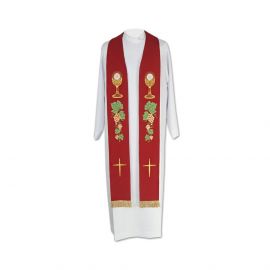 Stuła kapłańska eucharystyczna - 3 kolory - zdjęcie 4 - Stuła kapłańska eucharystyczna - 3 kolory