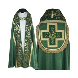 Kapa rzymska, kolory liturgiczne - tkanina żakard (10) - zdjęcie 5 - Kapa rzymska, kolory liturgiczne - tkanina żakard (10)