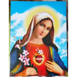 Serce Maryi - Obraz do oprawienia format (30x40) - OBRAZY RELIGIJNE