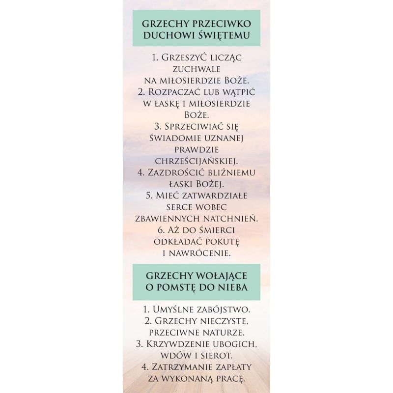 Baner - Grzechy wołające o pomstę do Nieba - Baner - Grzechy wołające o pomstę do Nieba