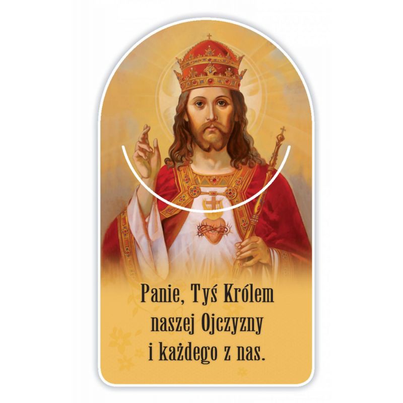 Zakładka papierowa półokrągła - Chrystus Król - Zakładka papierowa półokrągła - Chrystus Król