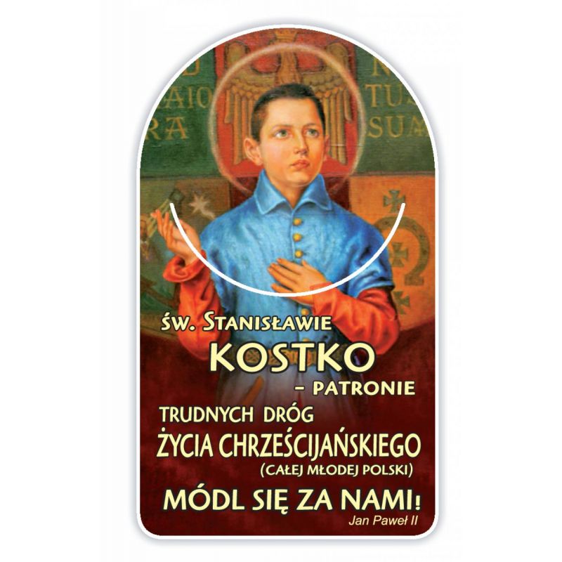 Zakładka papierowa półokrągła - Święty Stanisław Kostka - Zakładka papierowa półokrągła - Święty Stanisław Kostka