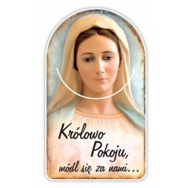 Zakładka papierowa półokrągła - Matka Boża z Medjugorie