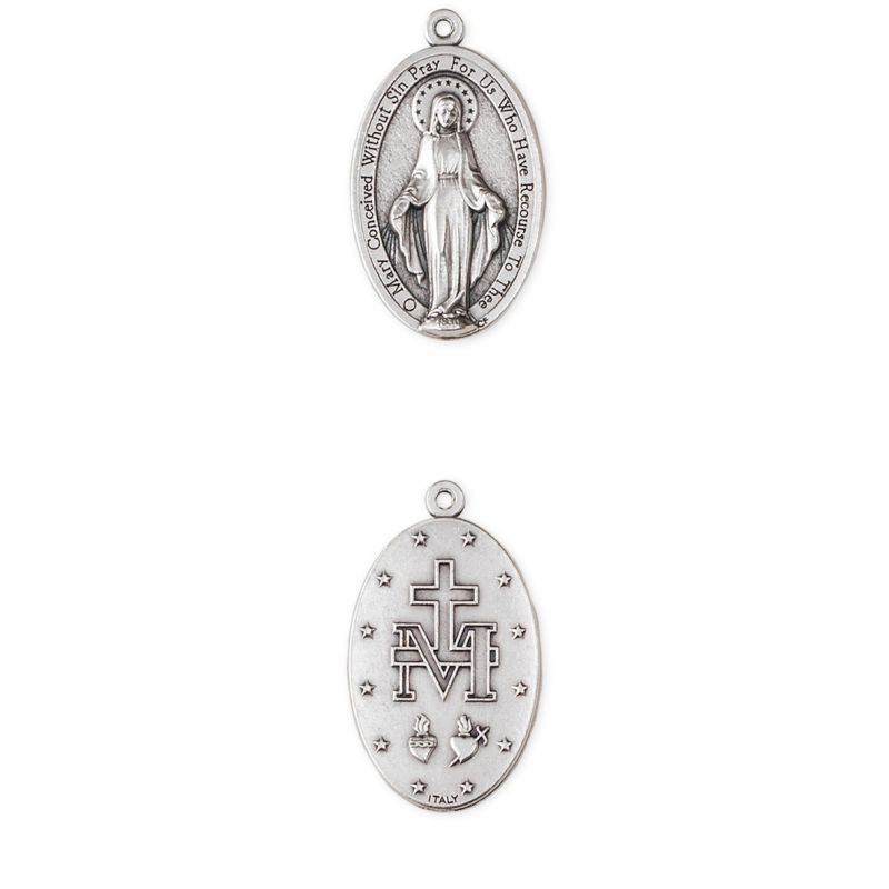 Medalik metalowy Matka Boża Niepokalana 2 cm - Medalik metalowy Matka Boża Niepokalana 2 cm