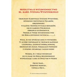 Kardynał Stefan Wyszyński - Ikona dwustronna z modlitwą format A5 - zdjęcie 2 - Kardynał Stefan Wyszyński - Ikona dwustronna z modlitwą format A5