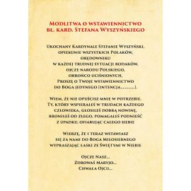 Kardynał Stefan Wyszyński - Ikona dwustronna z modlitwą format A5 (2) - zdjęcie 2 - Kardynał Stefan Wyszyński - Ikona dwustronna z modlitwą format A5 (2)