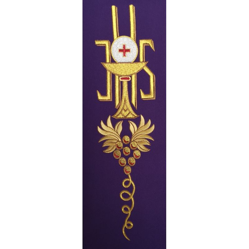 Szarfa, sygnatura, uchwyt do dzwonka fiolet - Szarfa, sygnatura, uchwyt do dzwonka fiolet
