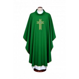 Ornat haftowany zielony - krzyż (15)