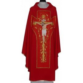 Ornat - Jezus ukrzyżowany - kolory liturgiczne (19) - zdjęcie 3 - Ornat fioletowy - Jezus ukrzyżowany (19)