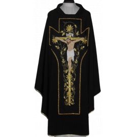 Ornat - Jezus ukrzyżowany - kolory liturgiczne (19) - zdjęcie 4 - Ornat fioletowy - Jezus ukrzyżowany (19)