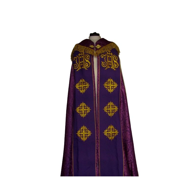 Kapa haftowana - IHS (kolory liturgiczne) - rozeta - Kapa haftowana - IHS (kolory liturgiczne) - rozeta