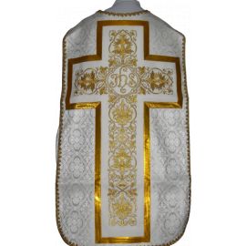 Ornat rzymski biały, rozeta IHS (58)