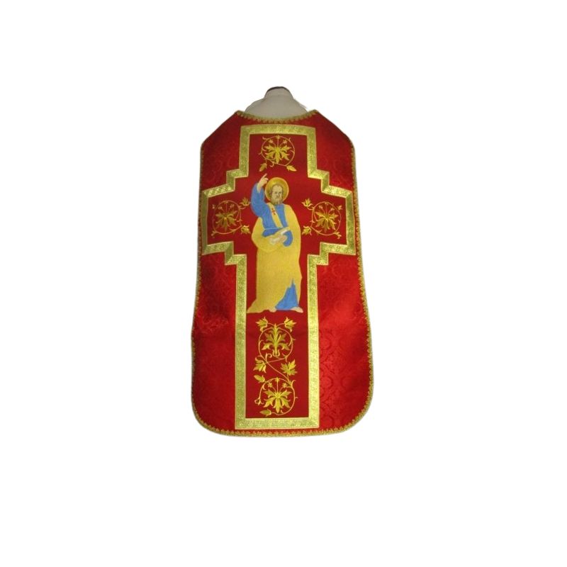 Ornat rzymski czerwony Święty Piotr (62) - Ornat rzymski czerwony Święty Piotr (62)