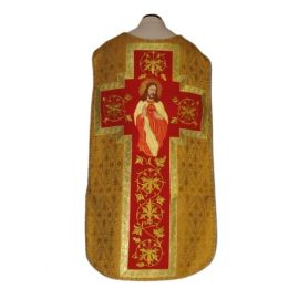 Ornat rzymski czerwony Serce Pana Jezusa (61)