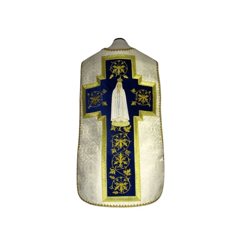 Ornat rzymski haftowany Matka Boża Fatimska - Ornat rzymski haftowany Matka Boża Fatimska