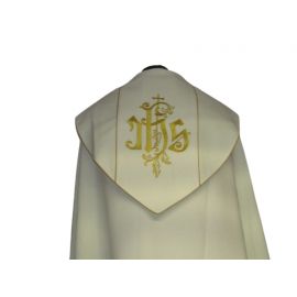 Kapa haftowana ecru - ornament (4) - KAPY LITURGICZNE
