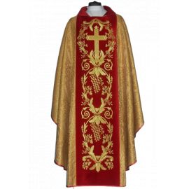 Ornat rozeta - szeroki haftowany pas (13) - Ornaty złote/srebrne