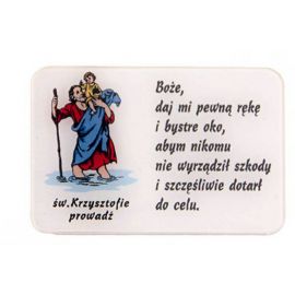 Święty Krzysztof - Plakietka samochodowa (4) - ŚWIĘTY KRZYSZTOF