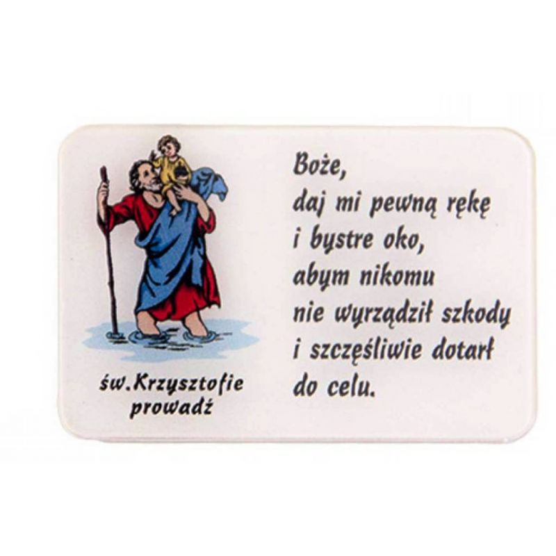 Święty Krzysztof - Plakietka samochodowa (4) - Święty Krzysztof - Plakietka samochodowa (4)