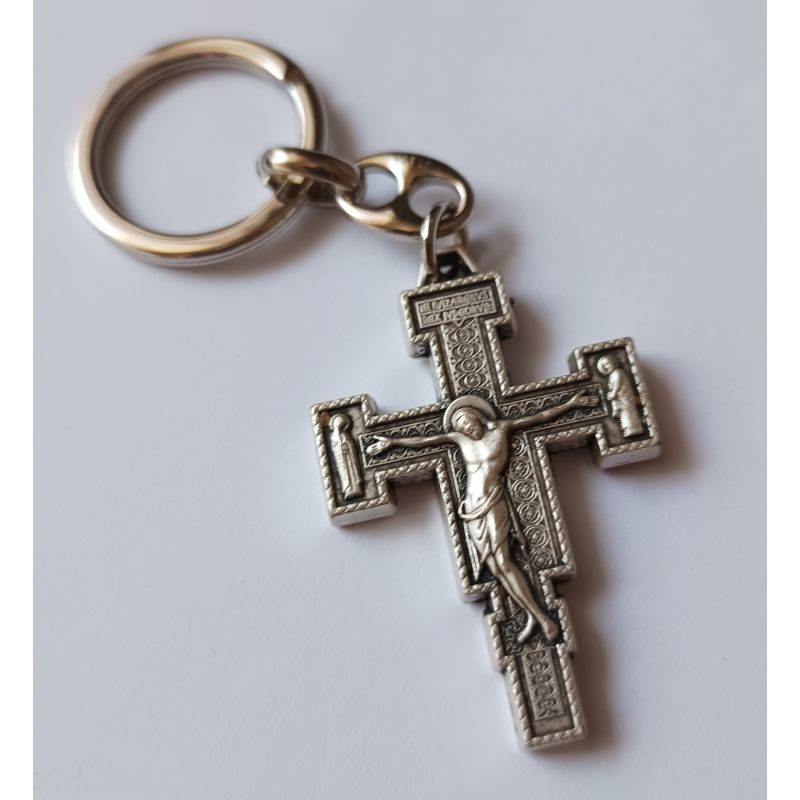 Brelok metalowy włoski Krzyż 4,5x3,5 cm - Brelok metalowy włoski Krzyż 4,5x3,5 cm