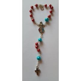 Dziesiątek różańca Jezus Miłosierny (plastik - 8 mm) - RÓŻAŃCE, KORONKI, TAJEMNICE RÓŻAŃCOWE