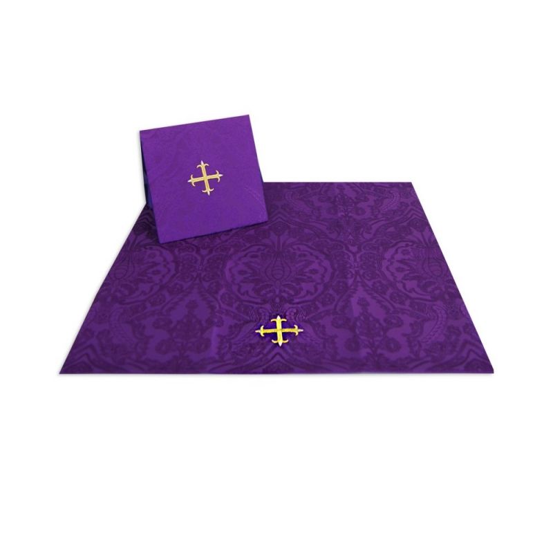 Bursa i welon na kielich - tkanina żakard, kolory liturgiczne (3) - Bursa i welon na kielich - tkanina żakard, kolory liturgiczne (3)