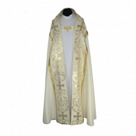 Kapa rzymska, kolory liturgiczne - tkanina żakard (10) - zdjęcie 9 - Kapa rzymska, kolory liturgiczne - tkanina żakard (10)