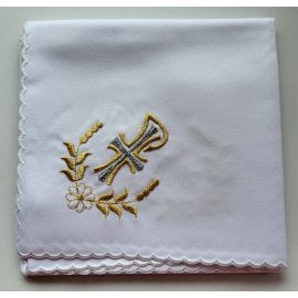 Korporał haftowany w 4 rogach - P, kłosy, kwiat - Korporał