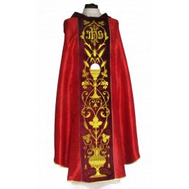 Ornat haftowany żakardowy, adamaszek - kielich (4)