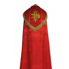 Kapa haftowana IHS rozeta - kolory liturgiczne (50A) - zdjęcie 2 - Kapa haftowana IHS rozeta - kolory liturgiczne (50A)