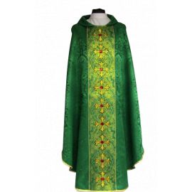 Ornat kolory liturgiczne -  pięknym pasem haftowanym + kamienie (2) - zdjęcie 2 - Ornat kolory liturgiczne -  pięknym pasem haftowanym + kamienie (2)