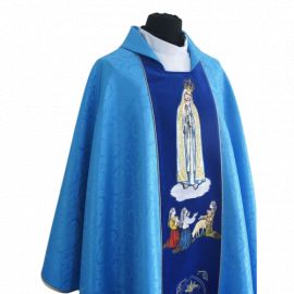 Ornat haftowany Matka Boża Fatimska (3) - zdjęcie 2 - Ornat haftowany Matka Boża Fatimska (3)