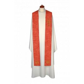 Stuła haftowana, zdobiona kamieniami - kolory liturgiczne (6) - zdjęcie 4 - Stuła haftowana, zdobiona kamieniami - kolory liturgiczne (6)