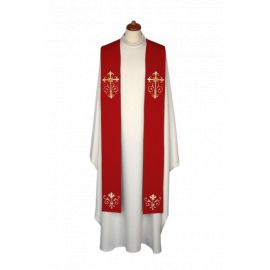 Stuła haftowana - kolory liturgiczne, bogaty haft (11) - zdjęcie 3 - Stuła haftowana - kolory liturgiczne, bogaty haft (11)