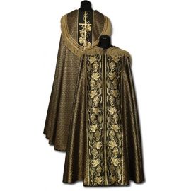 Kapa złota z dodatkiem czerni - KAPY LITURGICZNE