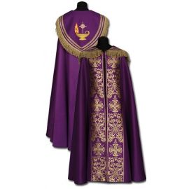 Kapa fioletowa złote dodatki - KAPY LITURGICZNE
