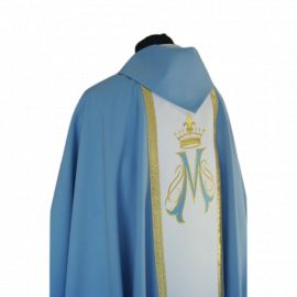 Ornat gotycki Maryjny haftowany (22) - zdjęcie 3 - Ornat gotycki Maryjny haftowany (22)