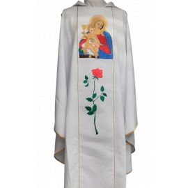 Ornat haftowany - Królowa Przenajdroższej Krwi Jezusa - Ornaty Maryjne