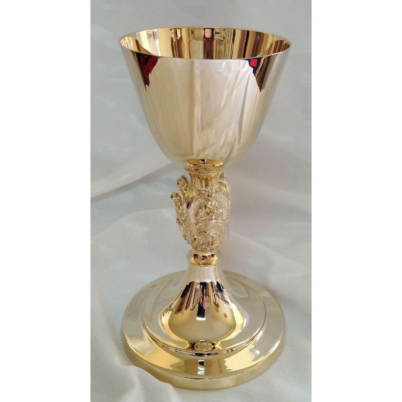 Kielich mszalny, nodus w kształcie aniołów - 21 cm (3D) - Kielich mszalny, nodus w kształcie aniołów - 21 cm (3D)