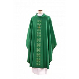 Ornat zielony haftowany - Krzyż (24)