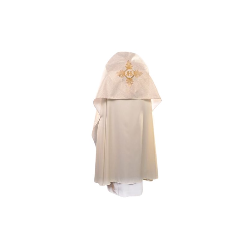 Welon liturgiczny na ramiona ecru/ złoty (44) - Welon liturgiczny na ramiona ecru/ złoty (44)
